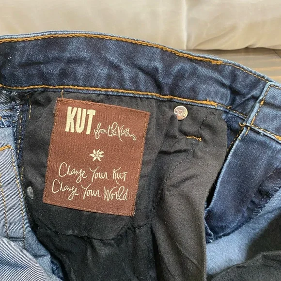 Kut From The Kloth Lucille Skinny Jeans Dark Wash Size 8 - Picture 5 of 7